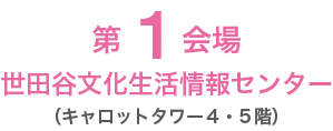 第１会場 世田谷文化生活情報センター